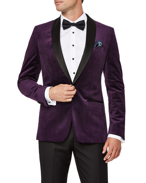 Handley Tuxedo Jacket, Purple, hi-res